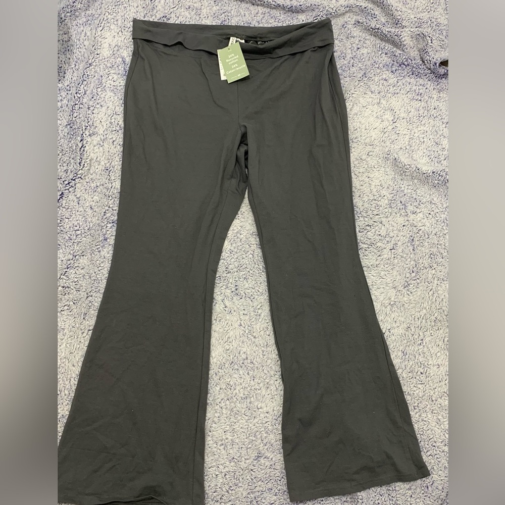 Grey Flared Leggings
